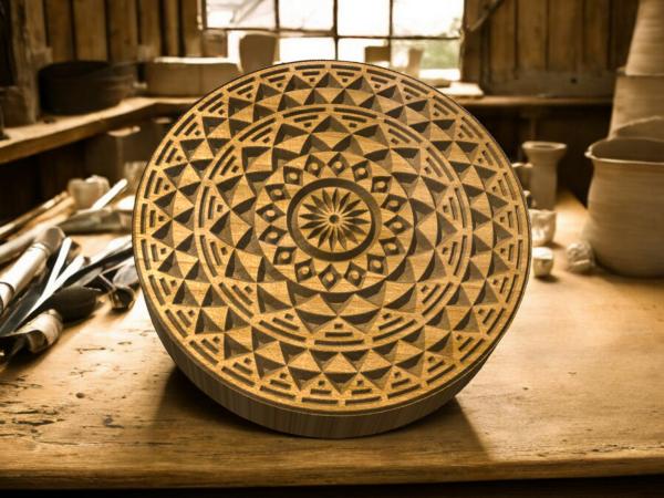 Mandalastempel aus Hartholz Mandalastempel aus Hartholz